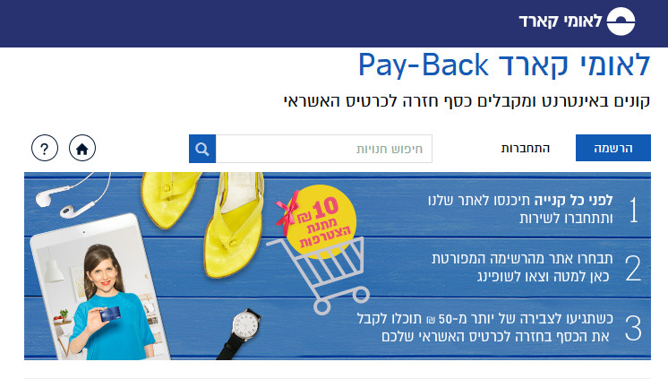 לאומי קארד, פייבאק קאשבק